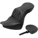 Saddlemen Roadsofa Seat - with Backrest - Lattice Stitch - FXBR/S '18-'20 - 0802-1623  818-31-182BR