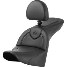 Saddlemen Roadsofa Seat - With Backrest - Plain - FL - 0802-1633  818-33-187BR