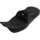 Saddlemen Roadsofa Seat - with Backrest - Silver Stitch - FL '08-'23 - 0801-1610  808-07B-182B5