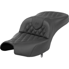Saddlemen Roadsofa Seat - Without Backrest - Black - Lattice Stitch - Indian Pursuit '22-'24 - 0810-2426  I22-02-182
