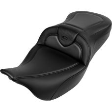 Saddlemen Roadsofa Seat - without Backrest - Carbon Fiber - Black Stitch - 'FL '08-'19 - 0801-1616  808-07B-18500