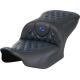 Saddlemen RoadSofa Seat - without Backrest - Carbon Fiber - Lattice Stitch - Blue Stitch - FLTR/FLHX '23-'24 - 0801-1780  823-07-20601