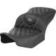 Saddlemen RoadSofa Seat - without Backrest - Carbon Fiber - Lattice Stitch - Gray Stitch - FLTR/FLHX '23-'24 - 0801-1781  823-07-20602