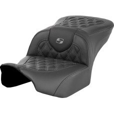 Saddlemen Roadsofa Seat - without Backrest - Gray Lattice Stitch - FLTR/FLHX '23-'24 - 0801-1714  823-07-18202