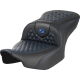 Saddlemen Roadsofa Seat - without Backrest - Honeycomb - Blue Stitch - FLTR/FLHX '23-'24 - 0801-1742  823-07-18901
