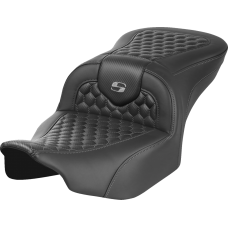 Saddlemen Roadsofa Seat - without Backrest - Honeycomb - Gray Stitch - FLTR/FLHX '23-'24 - 0801-1743  823-07-18902