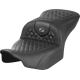 Saddlemen Roadsofa Seat - without Backrest - Honeycomb - Gray Stitch - FLTR/FLHX '23-'24 - 0801-1743  823-07-18902