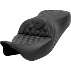 Saddlemen Roadsofa Seat - without Backrest - Lattice Stitch - Carbon Fiber - FL '08-'23 - 0801-1692  808-07B-20600