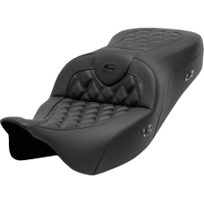 Saddlemen Roadsofa Seat - without Backrest - Lattice Stitch - Carbon Fiber - FL '08-'23 - 0801-1693  808-07B-206A0