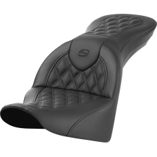 Saddlemen Roadsofa Seat - without Backrest - Lattice Stitch - FL '18-'24 - 0802-1628  818-33-182