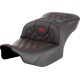 Saddlemen Roadsofa Seat - without Backrest - Red Lattice Stitch - FLTR/FLHX '23-'24 - 0801-1716  823-07-18204
