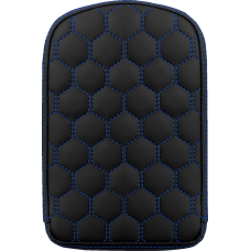 Saddlemen RoadSofa Sissy Bar Pad - Honeycomb - Blue Stitching - 0822-0589  041149BLU