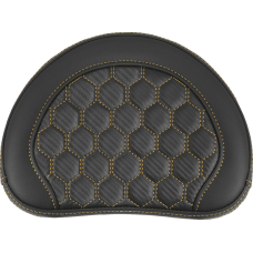 Saddlemen RoadSofa Sissy Bar Pad - Honeycomb - Gold Stitching - 0822-0581  051349GOL
