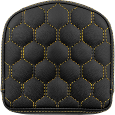 Saddlemen RoadSofa Sissy Bar Pad - Honeycomb - Gold Stitching - 0822-0586  040849GOL