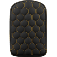 Saddlemen RoadSofa Sissy Bar Pad - Honeycomb - Gold Stitching - 0822-0591  041149GOL