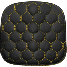 Saddlemen Sissy Bar Pad - Honeycomb - Gold Stitching - 0822-0576  040749GOL