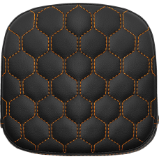Saddlemen Sissy Bar Pad - Honeycomb - Orange Stitching - 0822-0575  040749ORA