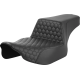 Saddlemen Step-Up Seat - Extended Reach - Front Honeycomb - Black Stitch - FL '23-'24 - 0801-1831  823-07-17800