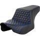 Saddlemen Step-Up Seat - Front Honeycomb - Blue Stitching - FL '23-'24 - 0801-1825  823-07-17701