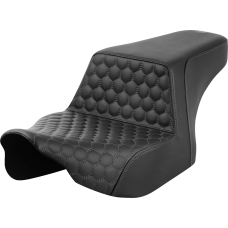Saddlemen Step-Up Seat - Front Honeycomb - Gray Stitching - FL '23-'24 - 0801-1826  823-07-17702