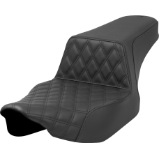 Saddlemen Step-Up Seat - Front Lattice Stitch - Black - FL '23-'24 - 0801-1681  823-07-172