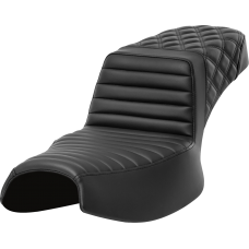 Saddlemen Step-Up Seat - Front Tuck-n-Roll/Rear Lattice Stitch - Extended Reach - Challenger '20-'24 - 0810-2410  I20-06E-176