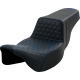 Saddlemen Step-Up Seat - Honeycomb - Extended Reach - Blue Stitching - FL '08-'23 - 0801-1562  808-07B-17801