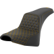 Saddlemen Step-Up Seat - Honeycomb - Gold Stitching - FXBB/FXST '18-'24 - 0802-1580  818-30-17707