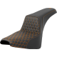 Saddlemen Step-Up Seat - Honeycomb - Orange Stitching - FXBB/FXST '18-'24 - 0802-1579  818-30-17703