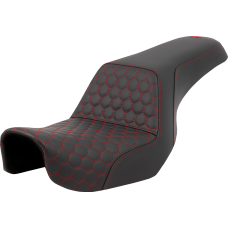 Saddlemen Step-Up Seat - Honeycomb - Red Stitching - Dyna '06-'17 - 0803-0717  806-04-17704