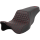 Saddlemen Step-Up Seat - Honeycomb - Red Stitching - FL '08-'23 - 0801-1566  808-07B-17704