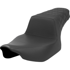 Saddlemen Step-Up Seat - Rear Lattice Stitch - Black - Extended Reach - Street Glide/Road Glide - 0801-1688  823-07E-173