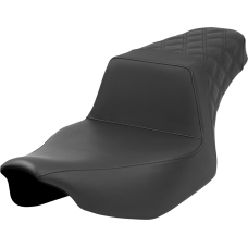 Saddlemen Step-Up Seat - Rear Lattice Stitch - Black - FL '23-'24 - 0801-1682  823-07-173