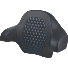 Saddlemen Tour Pack Backrest Pad - Honeycomb - Blue Stitching - FL '14-'24 - 0822-0594  814-07-15101
