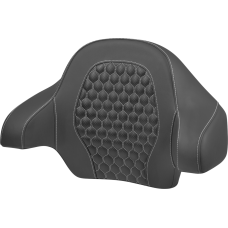 Saddlemen Tour Pack Backrest Pad - Honeycomb - White Stitching - FLH/FLT '14-'24 - 0822-0605  814-07-15106