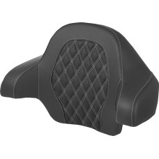 Saddlemen Tour-Pak® Backrest Pad - Lattice Stitch - Silver Stitch - FL '14-'24 - 0801-1813  814-07-15005