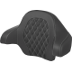 Saddlemen Tour-Pak® Backrest Pad - Lattice Stitch - Silver Stitch - FL '14-'24 - 0801-1813  814-07-15005