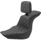 Saddlemen Tour Step-Up Seat - Rider Backrest - Full Latice Stitch - FLSB/FXLR '18-'23 - 0802-1527  818-29-195BR