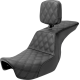 Saddlemen Tour Step-Up Seat - Rider Backrest - Full Lattice Stitch - Dyna '06-'17 - 0803-0700  806-04-195BR
