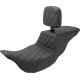 Saddlemen Tour Step-Up Seat - Rider Backrest - Full Lattice Stitch - FL '08-'24 - 0801-1466  808-07B-195BR