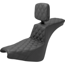 Saddlemen Tour Step-Up Seat - Rider Backrest - Full Lattice Stitch - FXBB/FXST '18-'23 - 0802-1523  818-30-195BR
