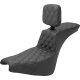 Saddlemen Tour Step-Up Seat - Rider Backrest - Full Lattice Stitch - FXBB/FXST '18-'23 - 0802-1523  818-30-195BR