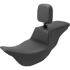 Saddlemen Tour Step-Up Seat - Rider Backrest - Plain - FL '08-'24 - 0801-1465  808-07B-194BR