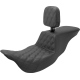 Saddlemen Tour Step-Up Seat - Rider Backrest - Rider Lattice Stitch - FL '08-'24 - 0801-1464  808-07B-192BR
