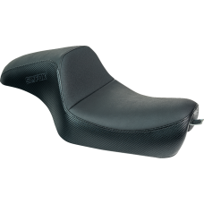 Slyfox Drifter Seat - Black Logo - Black Vinyl w/ Slipstop - Carbon Fiber - XL '04-'22 - 0804-0810  4684A-slyfox