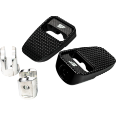 Slyfox Footpegs - Black Anodized - Front - 1620-2531  SF-904-01-1