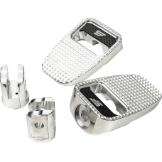 Slyfox Footpegs - Silver Polished - Front - 1620-2532  SF-904-01-2