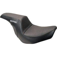 Slyfox Lowrider Drifter Seat - Gray Logo - Smooth Vinyl - Carbon Fiber - FXLR/FLSB '18-'24 - 0802-1590  0802-1590