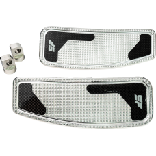 Slyfox Mini Passenger Floorboards - Black Polished - Touring - 1621-1155  SF-906-00-2
