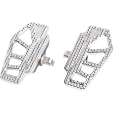 Thrashin Supply Co. Apex Mini Floorboards - Chrome - 1621-1149  TSC-2217-3-D